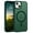 Green, variant on DOMAVER Magnetic iPhone 14 Plus Case / iPhone 15 Plus Case (6.7") - Slim Fit Matte Translucent Cover | MagSafe Compatible | Shockproof Anti-Yellowing | Black