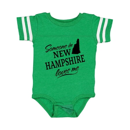 

Inktastic Someone in New Hampshire Loves Me Gift Baby Boy or Baby Girl Bodysuit