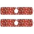 thumbnail image 2 of Coolnut Christmas Tree Snowflake 2PCS Kitchen Faucet Mat Bathroom Faucet Mat Sink Microfiber Cloth Faucet Splash Catcher Faucet Mat Dish Drying Mat Sink Mat for Kitchen Sink 30x5in, 2 of 7