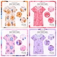 thumbnail image 2 of Disney Frozen Elsa Winnie Vestido de dormir Pijamas para niñas Verano de manga corta Bebé Falda de encaje Dibujos animados Ropa para el hogar Onesie Kids10 altura 105-115cm Gao Jinjia LED, 2 of 2