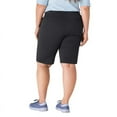 thumbnail image 2 of Dickies Women's Plus Perfect Shape Straight Fit Bermuda Shorts, 11", Rinsed Black, 24W, 2 of 4