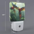 thumbnail image 2 of Honeii Flying Parrots In Jungle Print LED Night Light with Light Sensor, Night Lights Plug Into Wall,Ideal for Bedrooms and Hallways-EU, 2 of 7
