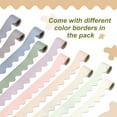 thumbnail image 3 of Unique Bargains Bulletin Board Border 196.8 ft in Total 10 Roll Colorful Scalloped Borders Trim Decor Multicolor, 3 of 7