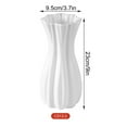 thumbnail image 3 of YOHAVEN Home Decor Flower Vase, 12" Modern Plastic Vase Decorative Vase for Pampas Dried Flowers Bouquet Centerpiece Wedding Shelf Table Living Room, 3 of 3