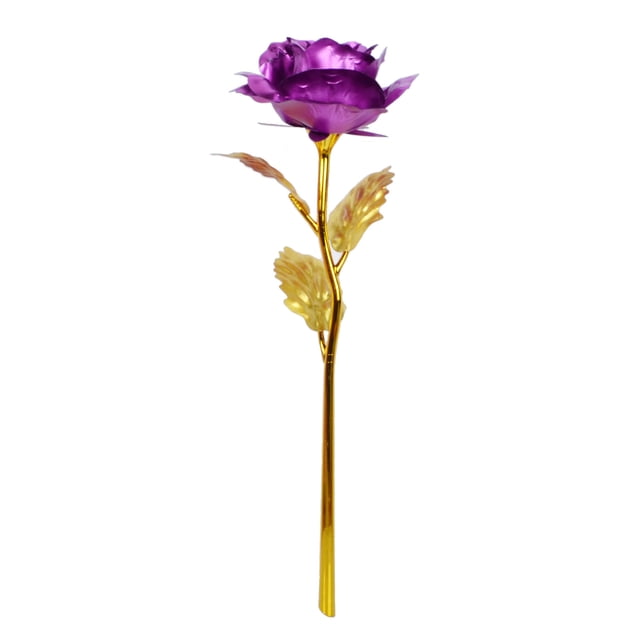 Cielo estrellado de rosa deslumbrante colorido Rosa dorada romántica Regalo de San Valentín para esposa novia Regalo de cumpleaños para novia