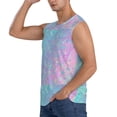 thumbnail image 3 of Pofeuu Fantasy Gradient Print Men's Muscle T-Shirt, Sleeveless, Muscle Tank, Classic Muscle Tee Top For Men Casual Sleeveless Muscle T-Shirt Trendy Clothes-Large, 3 of 7