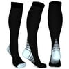 New 6 PairCirculation Boosting Compression Sock Multi Compression 20-30 mmHg Socks-L/XL-Grey