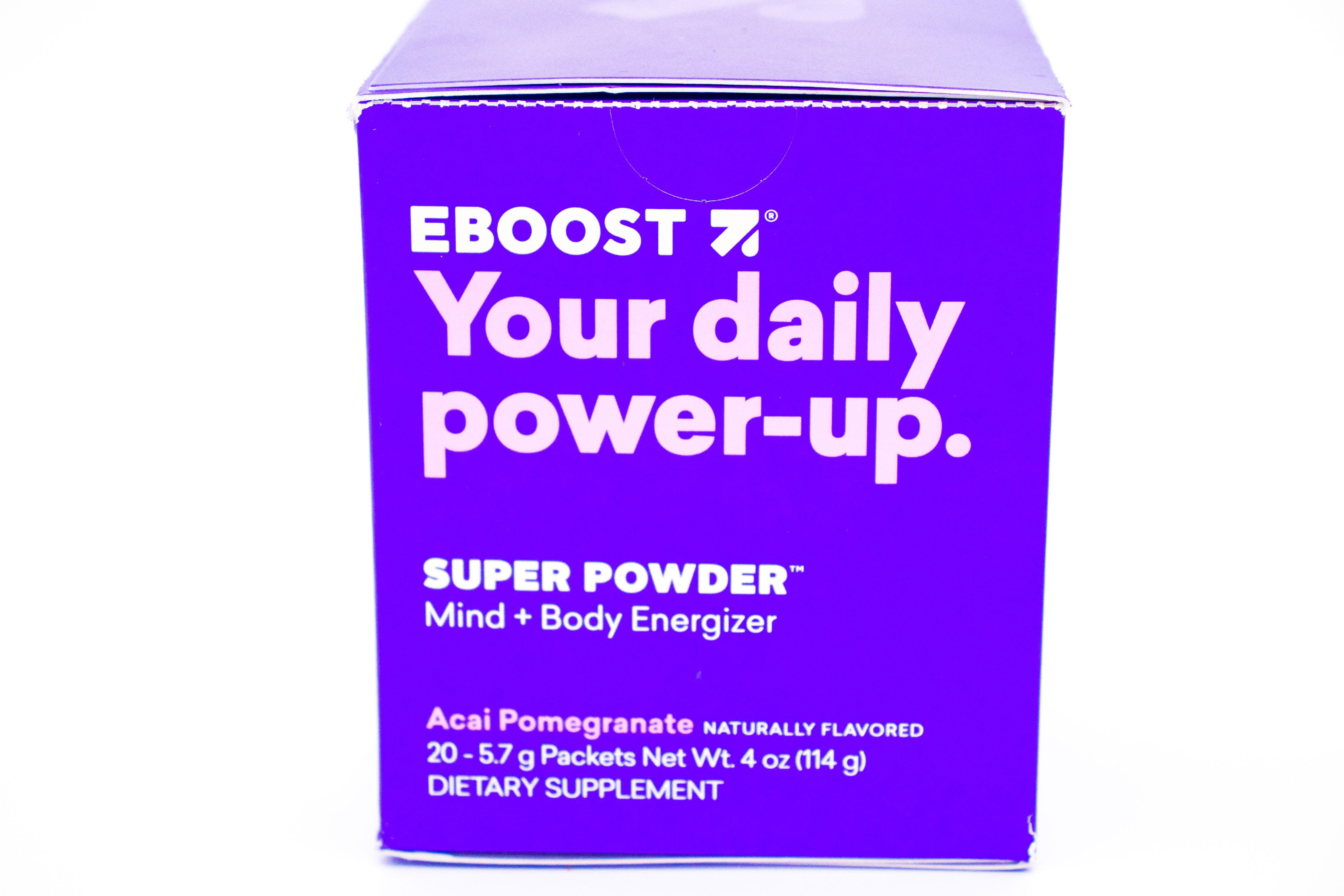 Eboost Super Energy Pre Workout Powder Naturally Flavored Acai Pomegranate 20 Packs Walmart Com