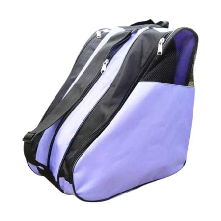 Wswqop Roller Skate Bag Carry Bag with Shoulder Strap Oxford Cloth Fashion Handbag Shoe purple