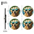thumbnail image 2 of Battery Operated Analog Wall Clocks Non-Ticking Silent Modern Clock Decorative for Home,Office-Golden Retriever Dog Wearing Sunglasses With Water Reflection On The Glasses(12inch), 2 of 4