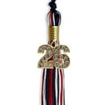 thumbnail image 6 of Endea Graduation Navy Blue/Red/White Mixed Color Graduation Tassel with Gold Date Drop, 6 of 10