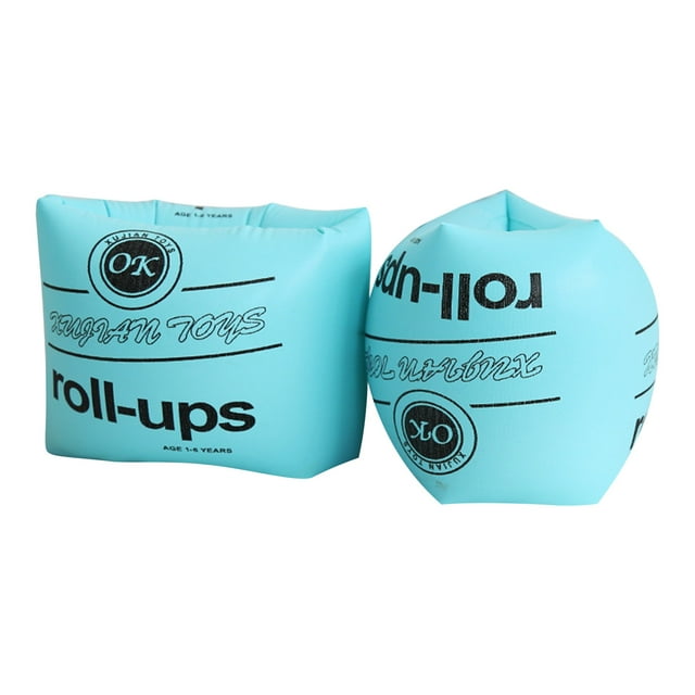 Rbaofujie Inflatable Swimming Thickened PVC Sleeve with Floating Loop and Double-layer Arm Loop