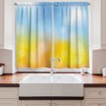thumbnail image 2 of Ambesonne Yellow and Blue Kitchen Curtains, Autumn Frame, 55"x45", Marigold Pale Blue, 2 of 3