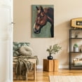 thumbnail image 6 of "Village Knight/Thoroughbred- Horse Portrait" Fine Giclee Printed Directly on Hand Finished Ash Wood Wall Art Set of 2, 6 of 10