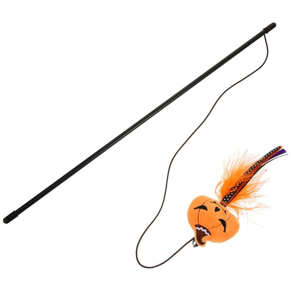 Clispeed Cat Teaser Stick Pumpkin Shape 1Pack
