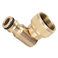thumbnail image 1 of Garden Hose Swivel Connector Brass Quick Connect for Water Hose, 1 of 4