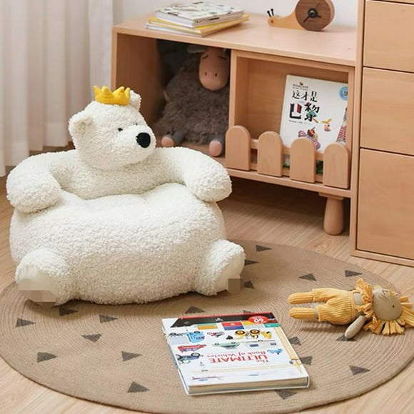 Cartoon Unicorn Bear Hippo Rabbit Lion Giraffe Sofa Chair Plush Toys Cute Baby Seat Stuffed Soft Sleeping Pillow For Kids Gift