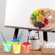 thumbnail image 5 of Paquete de 24 Vasos de Pintura con Tapas: Vaso de Agua para Pintura Antiderrames, Vasos de Pintura Reutilizables A Prueba de Derrames para Pintar (4 Colores), 5 of 5