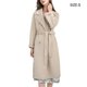 thumbnail image 2 of sweethay Abrigo de viento con botones de manga larga para mujer, ceremonia de boda, fiesta, banquete, evento, chica, ropa abierta frontal con bolsillos Abrigos y chamarras Beige S sweethay AP013344-07, 2 of 6