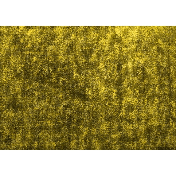 Ahgly Company Machine Washable Indoor Rectangle Abstract Yellow Contemporary Area Rugs, 8' x 12'