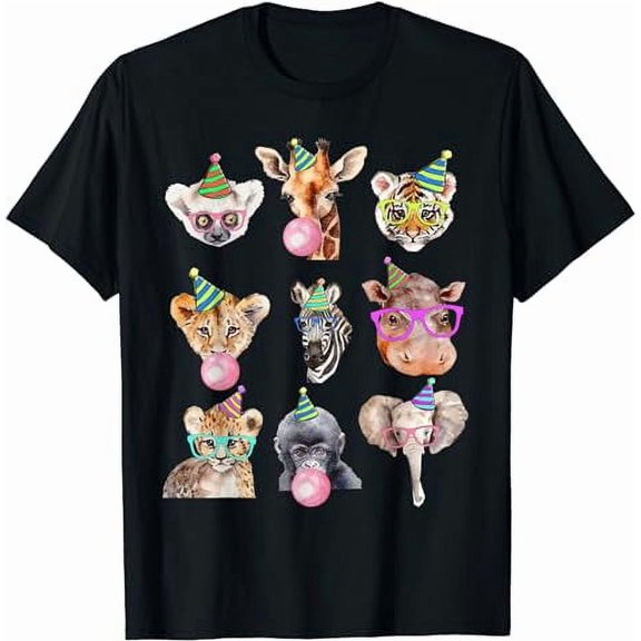 Zoo Animals Wildlife Birthday Party Zoo Day Animals T-Shirt