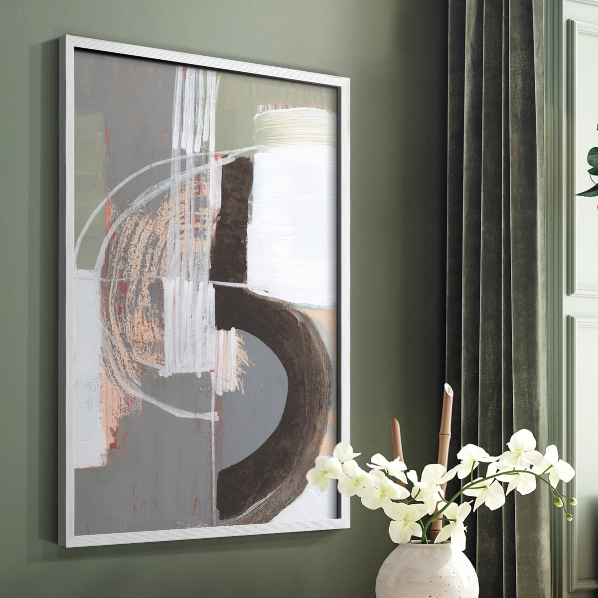 Arching Neutrals III in Paper Solid Wood 8 x 10 Framed Print