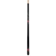 thumbnail image 2 of ASKA Black Rose 58" Pool Cue Stick - 21 oz Canadian Hard Rock Maple, 13mm Tip, Wrapless Handle, Red Rose Design, 2 of 5