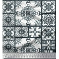 thumbnail image 1 of Soimoi Poly Georgette Fabric Check & Damask Patchwork Print Sewing Fabric Yard 42 Inch Wide, 1 of 3