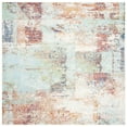 thumbnail image 6 of SAFAVIEH Prism Isaija Abstract Distressed Area Rug, Cream/Light Aqua, 4' x 6', 6 of 10