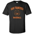 thumbnail image 3 of San Francisco Classic Baseball Arch Basic Cotton T-Shirt - 3X-Large - Black, 3 of 6