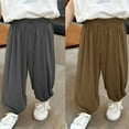 thumbnail image 4 of Penkiiy Cooling Mosquito-Proof Pants for Kids 2-12Y - Ultra-Soft Modal Joggers with Elastic Cuffs (2-Pack), 4 of 4