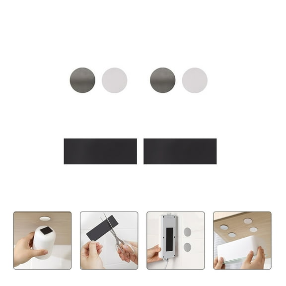 ROSENICE Magnetic Strips Assorted Color 1Set 3.9In Adhesive Magnetic Tapes