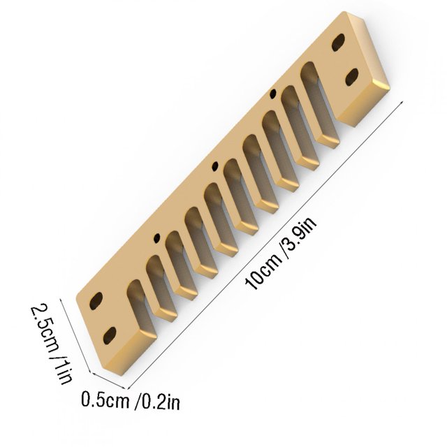 LAFGUR Comb Parts, Hormonica Comb Part, Non-Deformation Ergonomic Design For Beginner Instrument Lovers