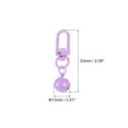 thumbnail image 2 of Uxcell 5 Pack Pet Bells, 13mm/0.51" Dia Purple Carbon Steel Bells with Clasps for DIY Crafts, 2 of 4