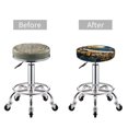 thumbnail image 5 of Round Bar Stool Seat Covers, Moonlit Golden Tree Peacock Elastic Round Chair Cover Stool Seat Slipcover Bar Stool Cushions Round Pad for 12-14 inch, 5 of 7