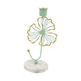 thumbnail image 3 of Candelabros de base de mármol para velas de té, candelabros de repisa, candelabros cónicos para hojas verdes, 3 of 6