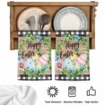 thumbnail image 5 of Easter Kitchen Towels Set of 4, Spring Colorful Eggs Flower Leaf Wood Grain Plaid Absorbent Dish Towels for Kitchen, Microfiber Hand Towel, Quick Drying Tea Towel for Cleaning Decorative Dishcloths, 5 of 7