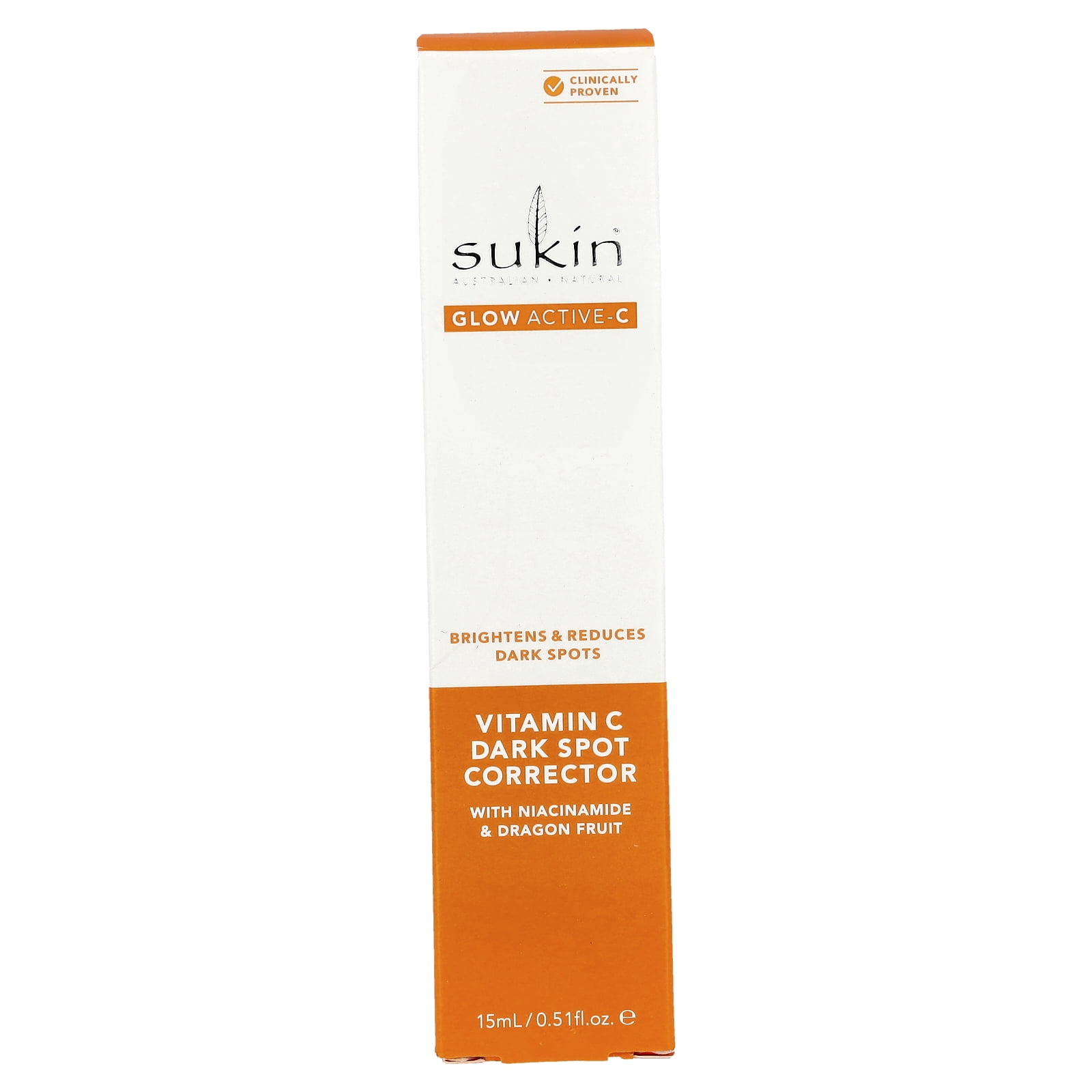 Sukin Glow Active-C, Vitamin C Dark Spot Corrector, 0.51 fl oz (15 ml)