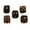 Gold, variant on 5pcs Resin Skeleton Dice Gothic Style Hard Resin 1.8cm Game Decoration