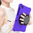 thumbnail image 5 of Durable Silicone Case for Samsung Galaxy Tab A 10.1-Inch Tablet (Model SM-T510 /SM-T515 /SM-T517) - Shockproof Protective Stand Cover with Hand Holder /Adjustable Shoulder Strap (Purple), 5 of 6