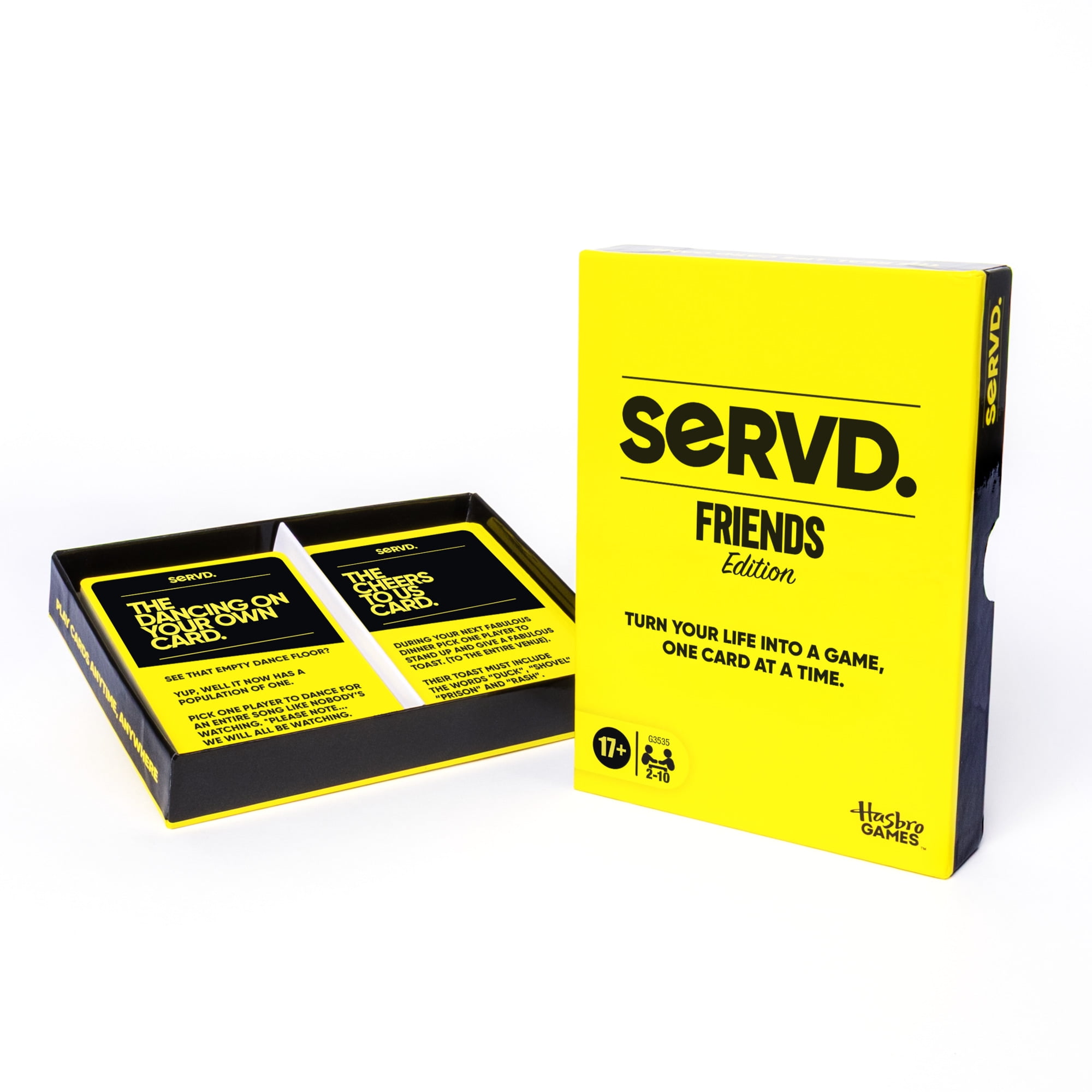 SERVD Friends Edition Party Game, Hilarious Real-Life Card Game for Adults, Ages 17 and up