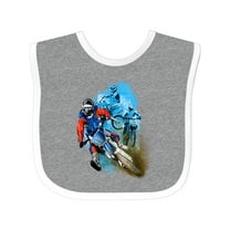 Inktastic Motocross Boys Baby Bib