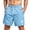 Light Blue, variant on Satingcolo Men's Swim Trunks String Mid Waist Board Shorts Mesh Lining Daily Wear Shorts Quick Dry Bathing Suit With Two Pockets Light Gray L