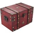 thumbnail image 5 of Retro Treasure Chest Vintage Wooden Storage Box Antique Style Jewelry Organizer for Jewelry Box Tri, 5 of 5