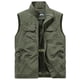 thumbnail image 1 of Ceisia Men's Fashion Stand Collar Zipper Sleeveless Tank with Pockets Versatile Casual Gift Outerwear, 1 of 2