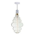 thumbnail image 2 of Bulbrite 810176 4W 2200K Beehive Shape Grand Filament LED Bulb with White Marble Pendant & String, Clear, 2 of 7