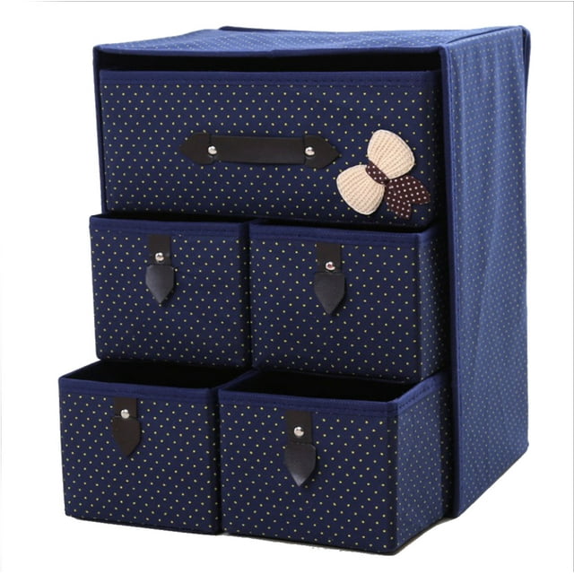 Coofit Storage Drawer Foldable Bowknot Clothes Organizer Storage Cube Organizer
