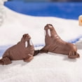 thumbnail image 4 of Shisuyan Mini Animaux en Résine Forme de Morse 2 Pcs 1.4X1X0.8In, 4 of 9
