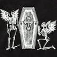 thumbnail image 2 of CafePress - Winged Skeletons And Coffin - Cute Infant Bodysuit Baby Romper - Size Newborn - 24 Months, 2 of 3