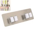 thumbnail image 1 of Soporte organizador doble para fregona montado en la pared, colgador para escoba, estante de almacenamiento, herramienta de cocina, 2 uds., 1 of 6